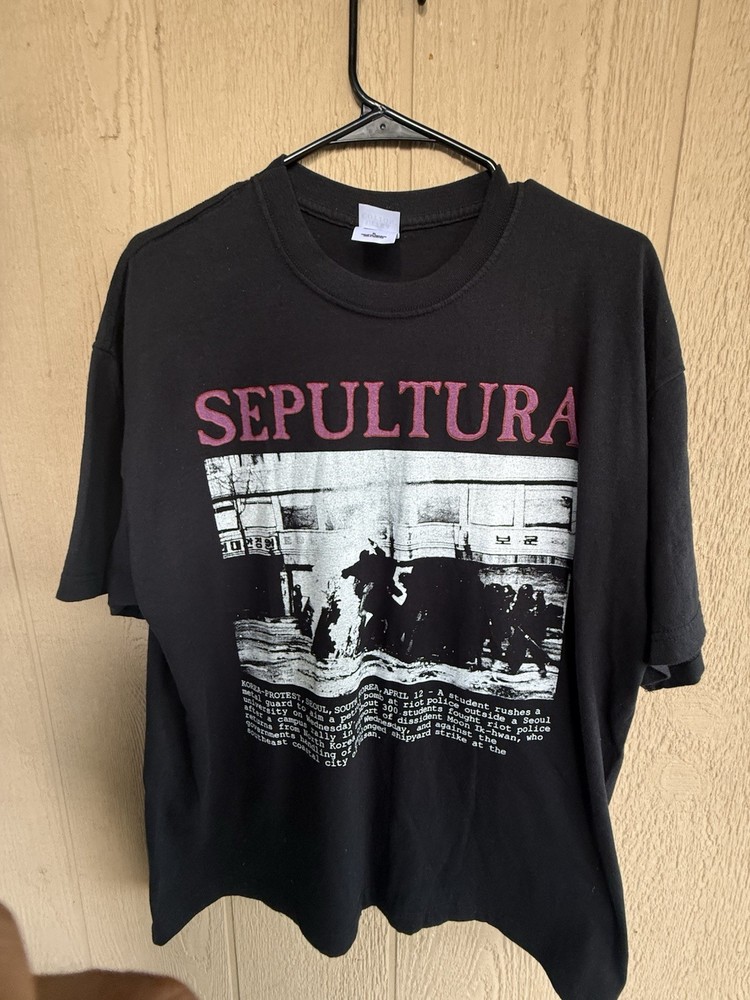 Sepultura 1994 Chaos Vintage 90s Band Concert Tour Black XL T-Shirt REPRINT