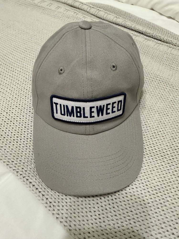 Tumbleweed Textiles Ball Dad Cap Leather STRAP with buckle Gray