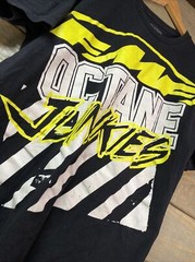 FMF Y2K Octane Junkies Motocross Graphic T-shirt Sz L Streetwear Glows In Dark