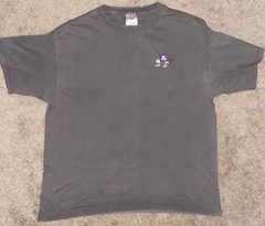 VINTAGE Disney Store Mickey Mouse Cartoon T-Shirt XL Gray Classic Movie TV