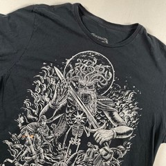 Metalocalypse Adult Swim Church of the Black Klok Graphic T-Shirt Flaw