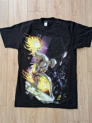 Rare Vintage Mad Engine x Marvel Silver Surfer vs Black Panther Large Shirt