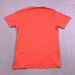 Patagonia Mens Orange Fitz Roy Bear Organic Crewneck Slim Fit T-Shirt Size M
