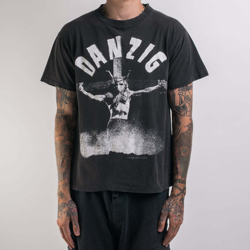 1990 Danzig Uncensored black T-Shirt Unisex heavy cotton 90s NH8631