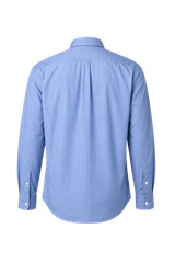 Vintage Men’s Blue Cotton Long-Sleeve Shirt, Size Medium