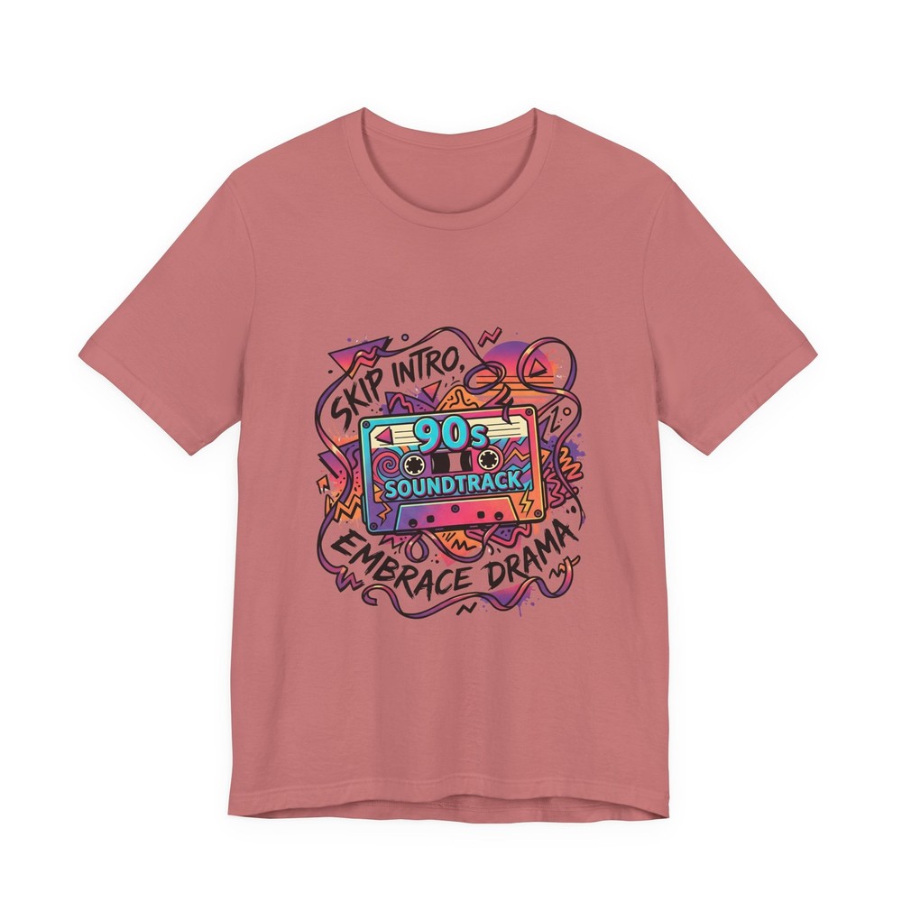 Sass & Past Retro 90s Soundtrack T-Shirt | Skip Intro Embrace Drama Graphic Tee