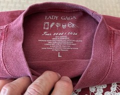 New Lady Gaga Shirt Adult Large Red Mayhem Ball Tour Official Merch Skull