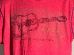 CREMIEUX Men’s Short Sleeve “GUITARS, BASS & MORE” Red T-Shirt XL