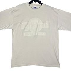 VINTAGE 90s Myrtle Beach Club Puff Print T-Shirt Mens XXL Cream Made in USA