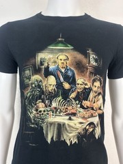 Fright Rags Horror Dinner Party Graphic Tee – Small – DSGBURN Art – Black
