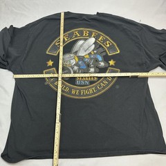 US Navy Shirt Mens Fits XL/XXL Black Seabees USN Military Utility Relaxed