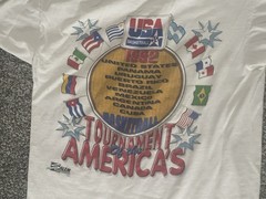 VTG 1992 USA Dream Team Caricature T-Shirt M Salem Michael Jordan Rare