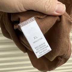 FOG Fear of God Essentials x SSENSE Rain Drum Brown T-Shirt Applique Logo Men XL