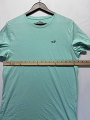 Hollister Must Have Collection T Shirt Mens Medium Mint Green Embroidered Logo