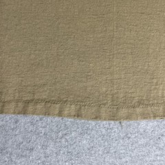 Vtg. 80s/90s Alore Single Stitch Blank Tan T-Shirt Small Made in USA Slub Cotton