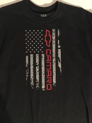 Camaro Flag Shirt for Men ZL1 SS Z28 RS Muscle Car Gift Car Enthusiast Graphic