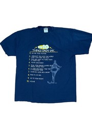 Vintage Humor Men’s T Shirt Size XXL “Top 10 Things Dads Say…” Tultex Tag