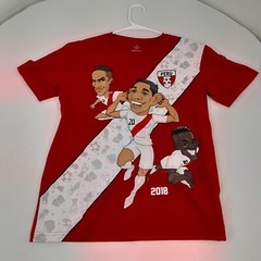 Peru National Soccer Team Shirt Adult Small Guerrero Farfan Flores World Cup