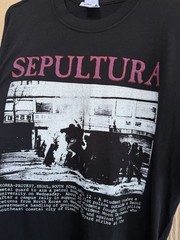 Sepultura 1994 Chaos Vintage 90s Band Concert Tour Black XL T-Shirt REPRINT