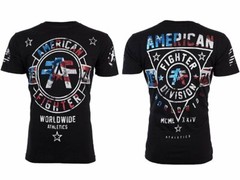 AMERICAN FIGHTER Men’s T-Shirt SILVER LAKE PATRIOT Athletic Biker MMA S-4XL