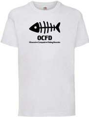 Fishing OCFD Fishing Disorder Humour Novelty T Shirt Various Colours And Sizes