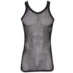 New Mens String Mesh Vest Fitted 100% Cotton Gym Training Tank Top !!US SELLER!!