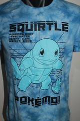 Pokemon Squirtle #007 T-Shirt Size XX Small 2022 Nintendo Brand New Tags Tie-Dye