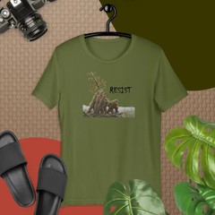 Bears Resist Comfort Tee Shirt Soft Cotton Protest Activist Unisex