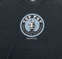 Top Pot Doughnuts Tshirt Seattle Men’s Medium Black B23