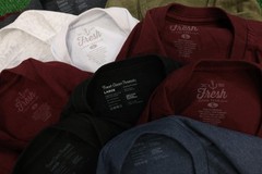 Lot Of 10 Fresh Clean Tees Short Sleeve T-shirts sz Large M134
