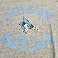 Adidas Johns Hopkins Blue Jays T Shirt Adult L 50% Polyester Cotton Rayon 134