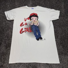Vintage 1998 Betty Boop U Go Girl Sleep Shirt Nightgown One size Hanes Her Way