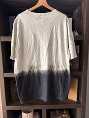 NWOT Theory Casey Dip Dye Gray Colorblock T-Shirt Men’s Size XXL