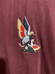 Vtg Mallard Duck Embroidered Nature Hunting Shirt Xl