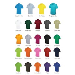 Just Cool Awdis Polo T-shirt Plain Casual Short Sleeve 100% Polyester JC040