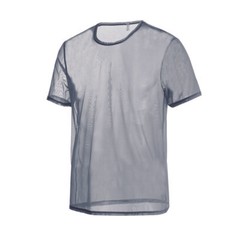 ZONBAILON Men‘s Sexy Breathable Mesh Fitted Shirt Top Short Sleeve T-Shirts