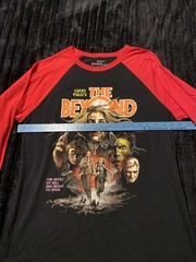 Fright-Rags Lucio Fulci’s The Beyond Baseball Tee Shirt Raglan Large OOP Zombie