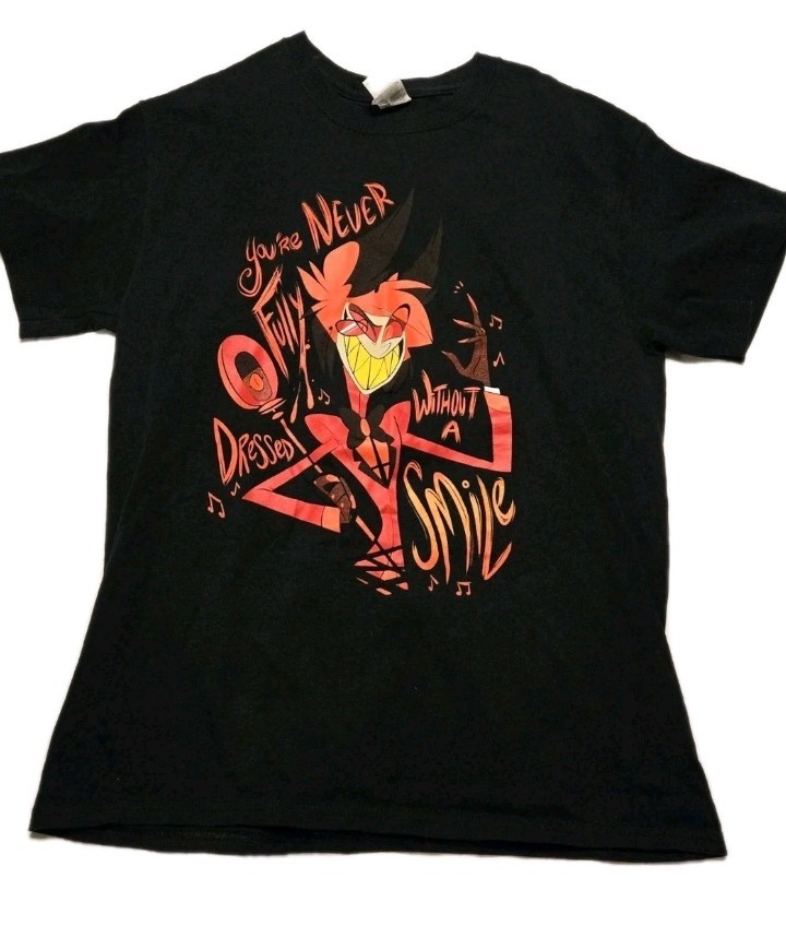 Hazbin Hotel Alastor Shirt Medium You’re Never Fully Dressed Without a Smile