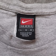 Vtg Nike University Of Miami T Shirt Mens L Gray Graphic Football Short Sleeve