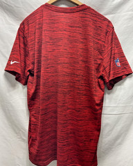 Nike NFL On Field Apparel Kansas City Chiefs Red Black heathered SS T shirt sz M