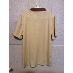 Day & Age Shirt Men’s Knit Polo Shirt Brown Collar Short Sleeve Beige Large NWT