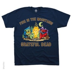 GRATEFUL DEAD-FIRE IN THE MOUNTAIN–BEARS-BERTHA-T-SHIRT S-M-L-XL-2X-3X-4X-5X-6X