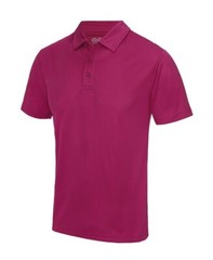 Just Cool Awdis Polo T-shirt Plain Casual Short Sleeve 100% Polyester JC040