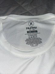 White Hurley Long Sleeve Swim Beach Outdoor Shirt Men’s XXL 2XL