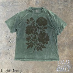 Vintage Linocut Flower Graphic Comfort Tee