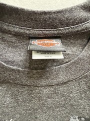 Harley Davidson Long Sleeve Shirt XL Gray Taipei Taiwan Double Sided Graphic Bik