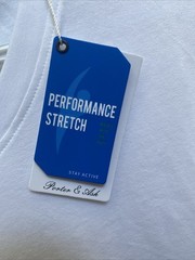 NEW Porter & Ash Men’s Large White Performance Tee V-Neck T-Shirt NWT