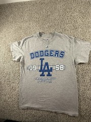 Los Angeles Dodgers MLB Majestic Mens T Shirt Medium Short Sleeve Graphic