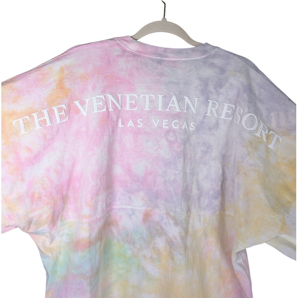Spirit Jersey Shirt Womens M Pastel Tie Dye Venetian Resort Las Vegas