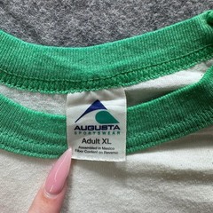 Vintage Augusta Sportswear Shirt Mens XL White Celtic Fox Logo Tee Raglan